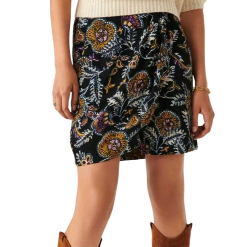 Nwot Ba&Sh Wrap Mini Skirt Size Large